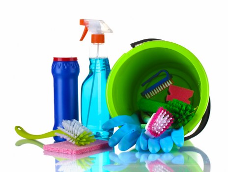 Professional cleaners maintaining a Paddington office meeting room